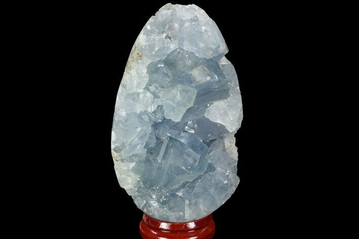 Bargain, Crystal Filled Celestine (Celestite) Egg Geode - Madagascar #98809